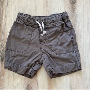 CAT & JACK Drawstring Shorts - Gray - Size 12M